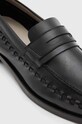 Шкіряні мокасини AllSaints Sammy Leather Loafer чорний MF722X
