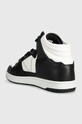 Boty Kožené tenisky Guess SAVA MID FMJSAM.ELE12.BLAWH černá