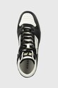 Kožené tenisky Guess SAVA MID černá FMJSAM.ELE12.BLAWH