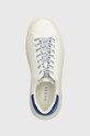 Guess sneakersy skórzane ELBA biały FMPVIB.SUE12.WHIBL