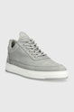 Nubukové tenisky Filling Pieces Low Top Base 10120591288 sivá SS24