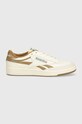 Reebok Classic sneakersy skórzane Club C 100205044 beżowy SS24