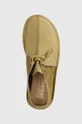 зелен Половинки обувки от велур Clarks Originals Desert Trek
