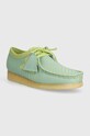 Kožené poltopánky Clarks Originals Wallabee casual modrá 26176528