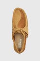 Semišové poltopánky Clarks Originals Wallabee hnedá 26175917