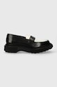 ADIEU leather shoes Type 182 casual black type.182