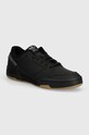 Δερμάτινα αθλητικά παπούτσια adidas Originals Team Court 2 μικρό μαύρο IE3462