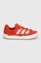 Semišové tenisky adidas Originals Adimatic červená