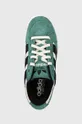 green adidas Originals suede sneakers LWST
