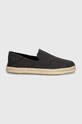 Toms espadrile Santiago 10019869 negru SS25