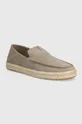 beige Toms espadrillas in pelle scamosciata Alonso Loafer Rope Uomo