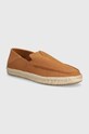 Toms espadrile din piele intoarsa Alonso Loafer Rope maro 10020876