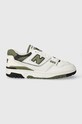 Kožené tenisky New Balance BB550DOB přírodní kůže bílá BB550DOB