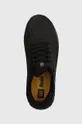 fekete Caterpillar bőr sportcipő HEX +