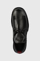 424 scarpe in pelle Derby nero FF4SMQ50BP.PE002.999