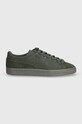 Semišové tenisky Puma Suede Lux 395736 zelená SS24