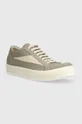 grigio Rick Owens scarpe da ginnastica Denim Shoes Vintage Sneaks Uomo
