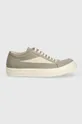 Rick Owens scarpe da ginnastica Denim Shoes Vintage Sneaks grigio