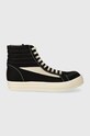 Rick Owens trainers Woven Shoes Vintage High Sneaks textile black DU01D1810.NDKLVS.911