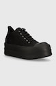 Rick Owens plimsolls Woven Shoes Double Bumper Low Sneaks synthetic black DU01D1832.NDK.999