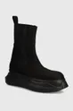 black Rick Owens chelsea boots Woven Boots Beatle Abstract Men’s