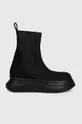 Rick Owens stivaletti chelsea Woven Boots Beatle Abstract nero
