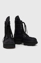 Rick Owens shoes Woven Padded Boots Army Megatooth Ankle Boot DU01D1851.BRER1.999 black SS24