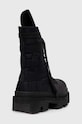 Shoes Rick Owens shoes Woven Padded Boots Army Megatooth Ankle Boot DU01D1851.BRER1.999 black