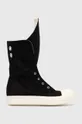 black Rick Owens trainers Woven Boots Boot Sneaks Men’s