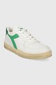 Diadora sneakers in pelle MI Basket Low Used 201.179043.C6834 bianco SS24