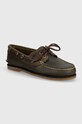 Δερμάτινα κλειστά παπούτσια Timberland Classic Boat casual πράσινο TB0A4187ET41