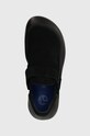 Туфли на низком ходу из нубука Birkenstock Reykjavik чёрный 1027471