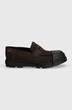 Camper mocasini din piele intoarsa Junction K100956.001 maro SS24