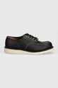 Δερμάτινα κλειστά παπούτσια Red Wing Shop Moc Oxford 8090 μαύρο SS24