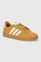 adidas sneakersy zamszowe VL COURT 3.0 syntetyczny żółty ID9183