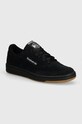 Замшеві кросівки Reebok Classic Club C 85 низька чорний 100074449