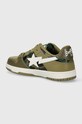 Scarpe A Bathing Ape sneakers in pelle Bape Sk8 Sta #4 M1 1J30191026 verde