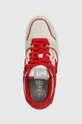 κόκκινο Δερμάτινα αθλητικά παπούτσια A Bathing Ape Bape Sk8 Sta #5 M2