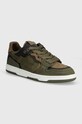 Kožne tenisice A Bathing Ape Bape Sk8 Sta #6 M2 zrnata koža zelena 1K30191313