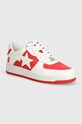 Kožené tenisky A Bathing Ape Bape Sta #6 M2 nízky červená 1K30191328