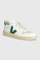 Veja sneakers V-10 imitatie de piele intoarsa alb VX0703143B