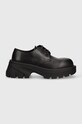 1017 ALYX 9SM scarpe in pelle Derby AAUSN0052LE01 nero SS24