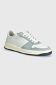 VOR sneakersy skórzane 5A niska niebieski 5A.Miamiblau