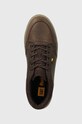 Kožené sneakers boty Caterpillar APA CUSH hnědá P725846