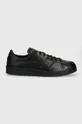 black Y-3 leather sneakers Superstar Unisex