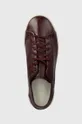burgundské Kožené sneakers boty Y-3 Stan Smith