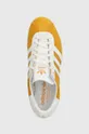 yellow adidas Originals leather sneakers Gazelle 85