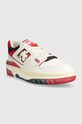 Kožené tenisky New Balance 550 BB550VGA biela SS24
