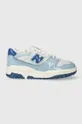 blue New Balance leather sneakers 550 Unisex