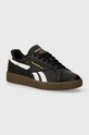 Кожаные кроссовки Reebok Classic CLUB C плоская чёрный 100202327